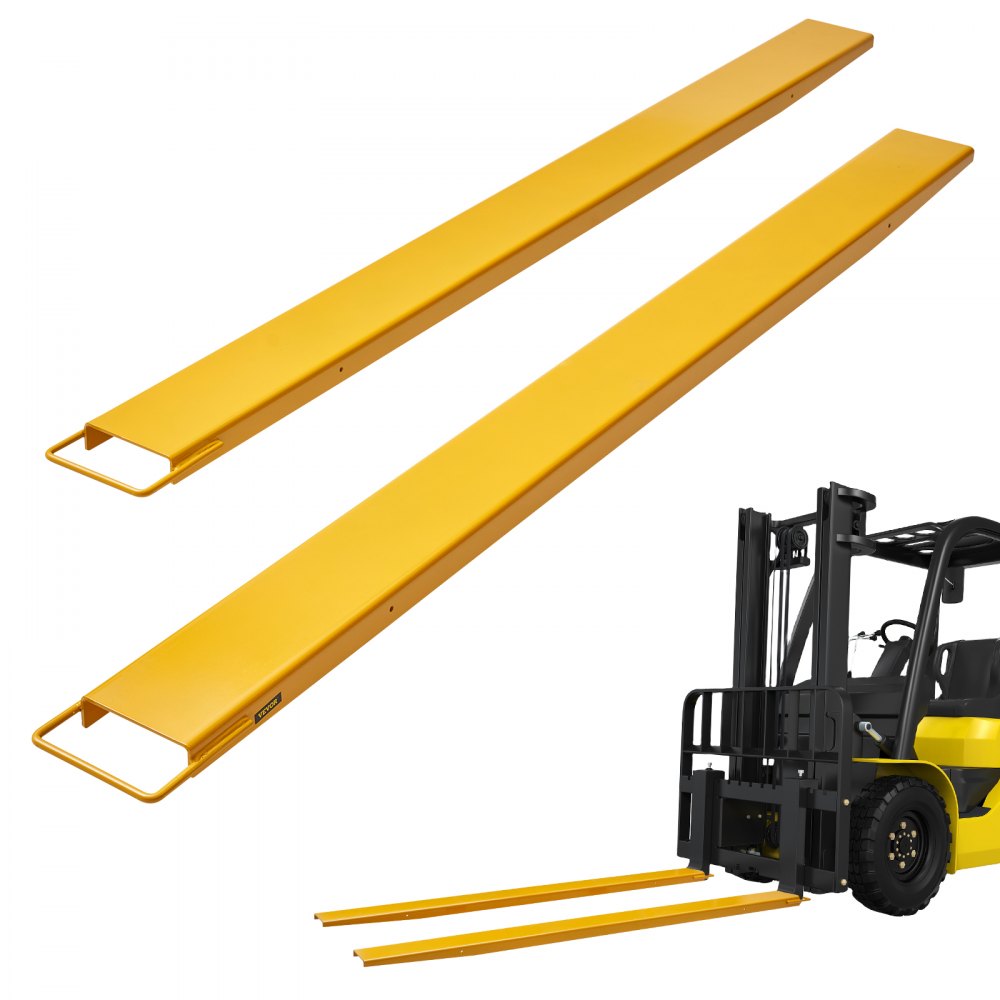 VEVOR 30" Clamp on Pallet Forks, 1500 Lbs Tractor Bucket Forks with Adjustable Stabilizer Bar, Heavy Duty Pallet Forks for Tractor Attachments, Skid Steer, Loader Bucket, 43" Total Length